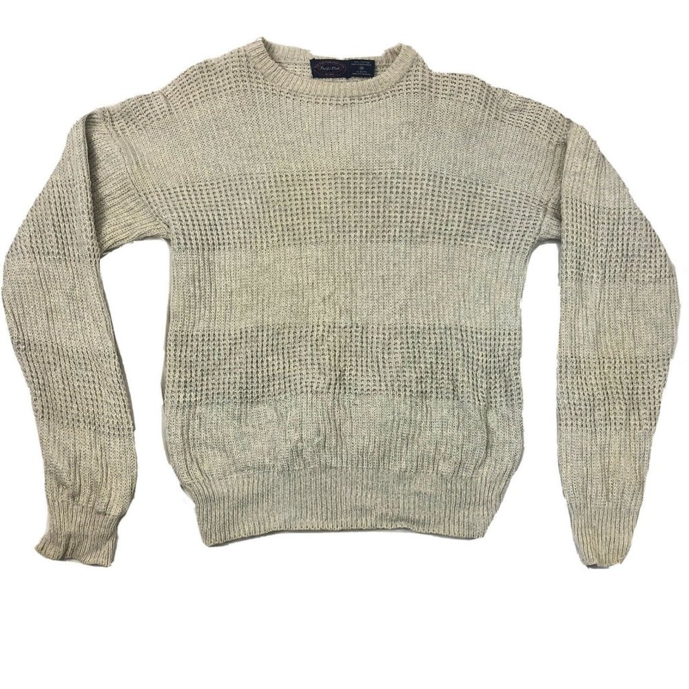🔴 BOGO VINTAGE Pacific Club NAK Sweater Medium Knit Classic 80s Cotton Pullover